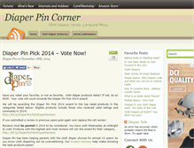 Tablet Screenshot of diaperpincorner.com